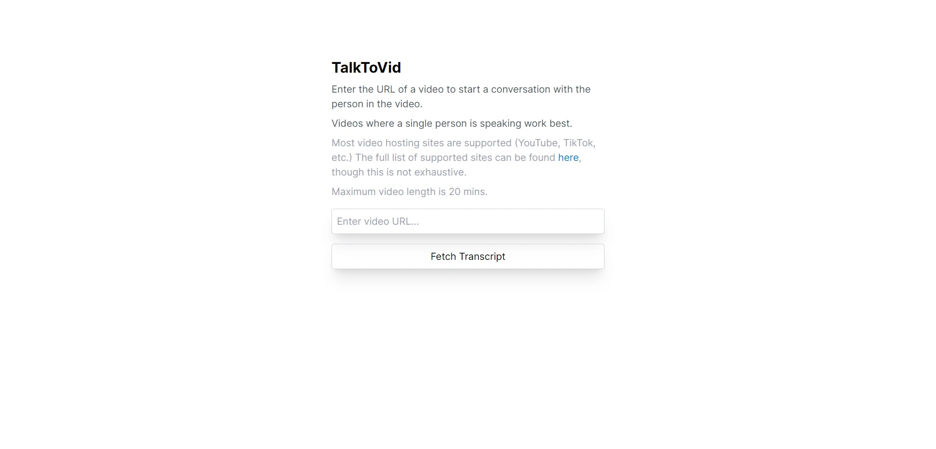 TalkToVid screenshot