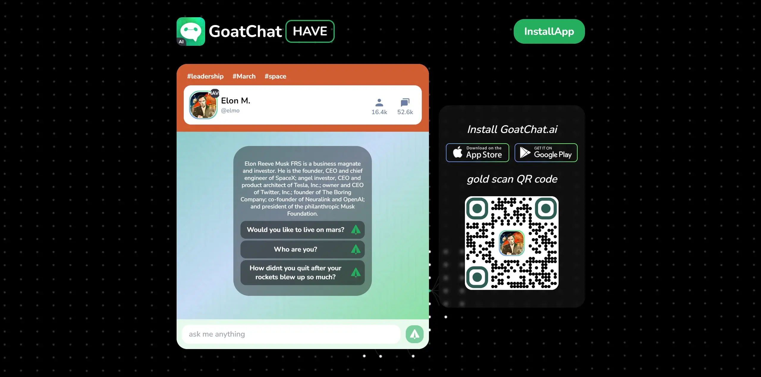 GoatChat screenshot