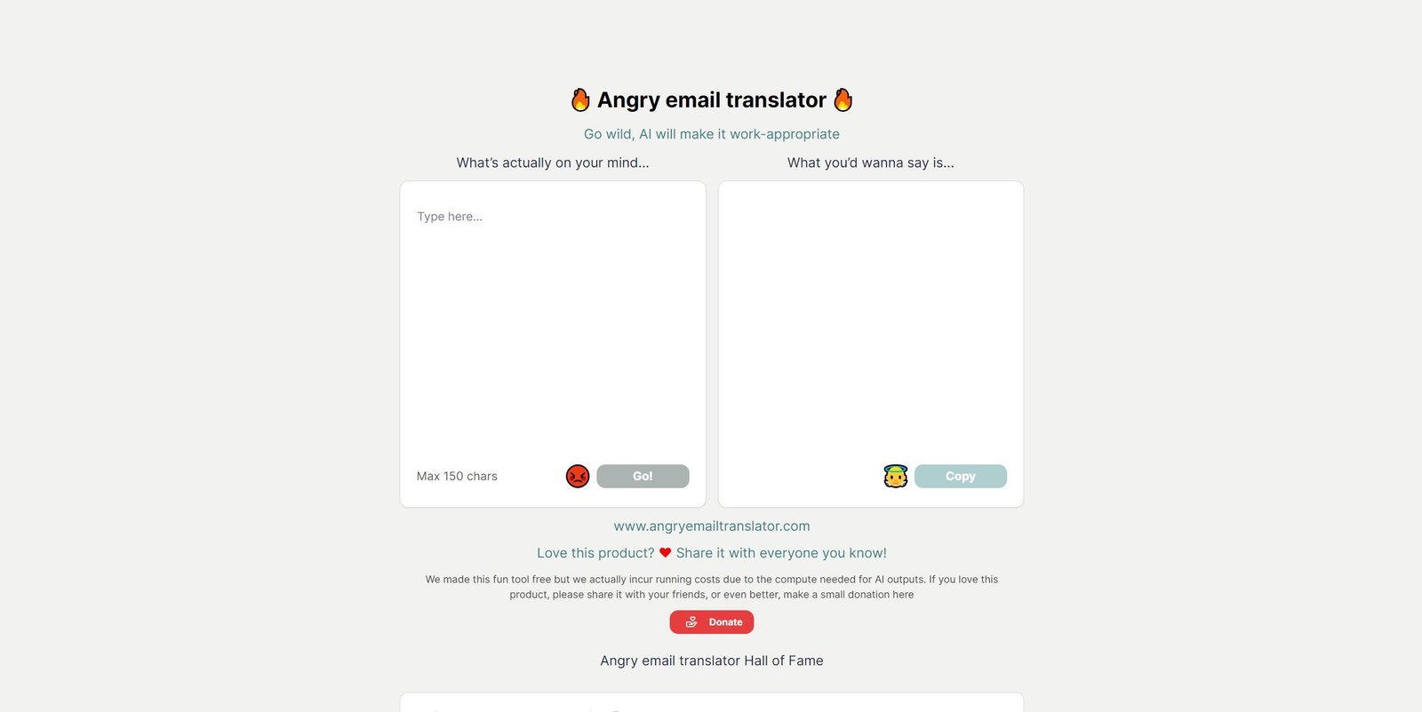 Angry Email Translator screenshot