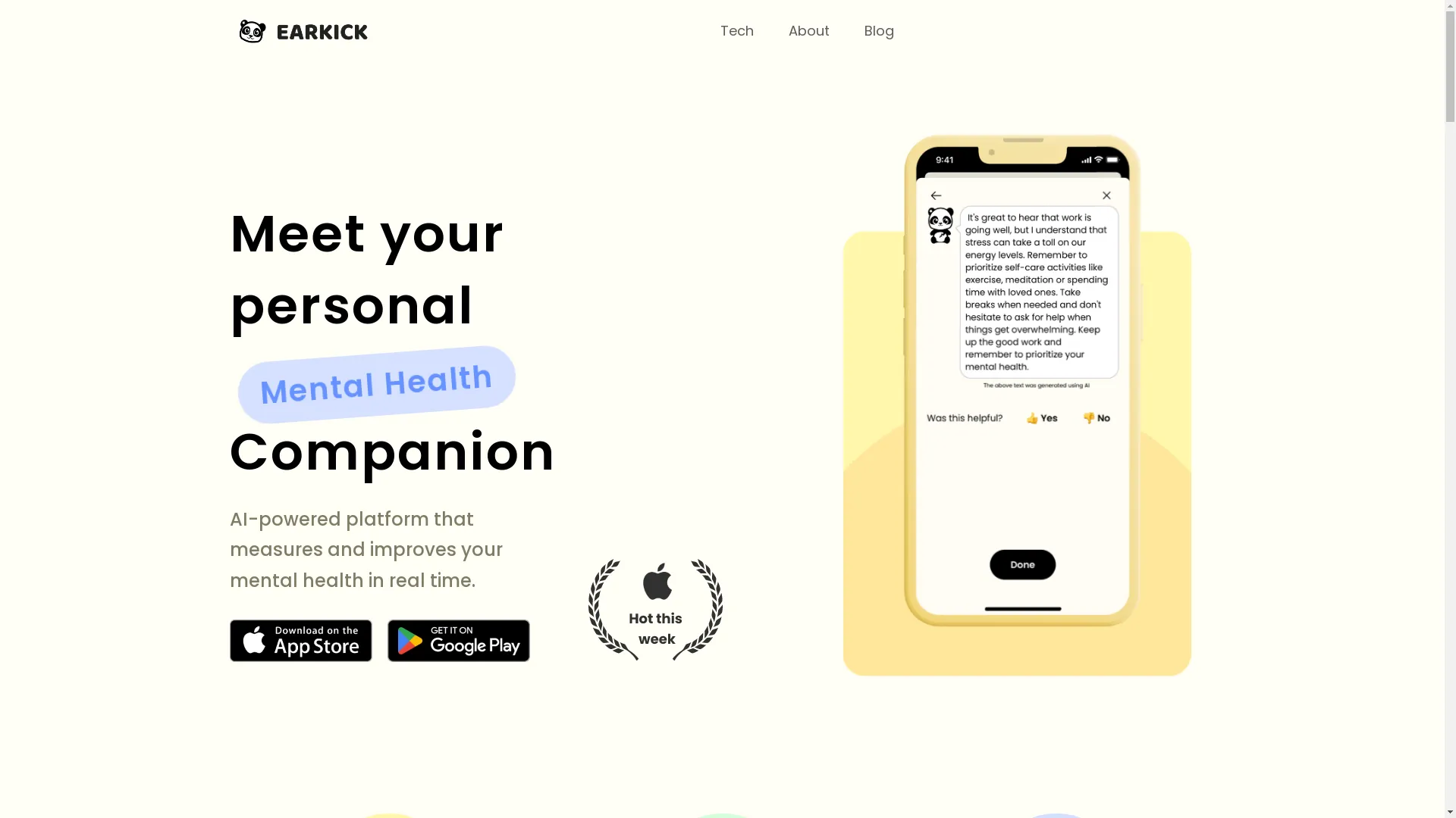 Earkick screenshot