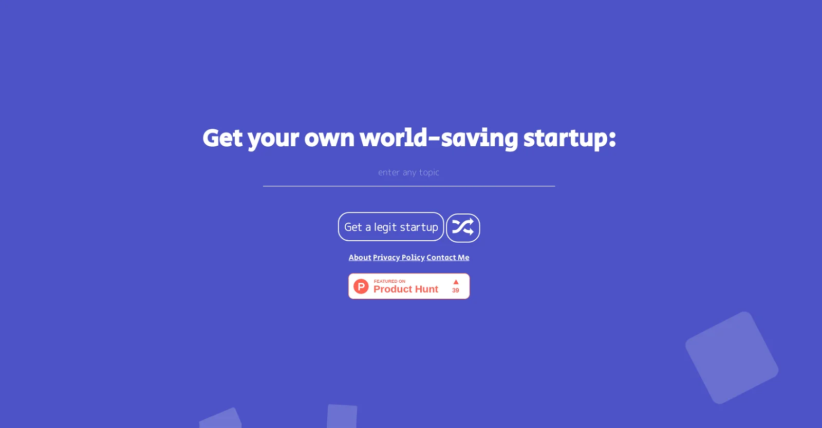 Legit-startups screenshot