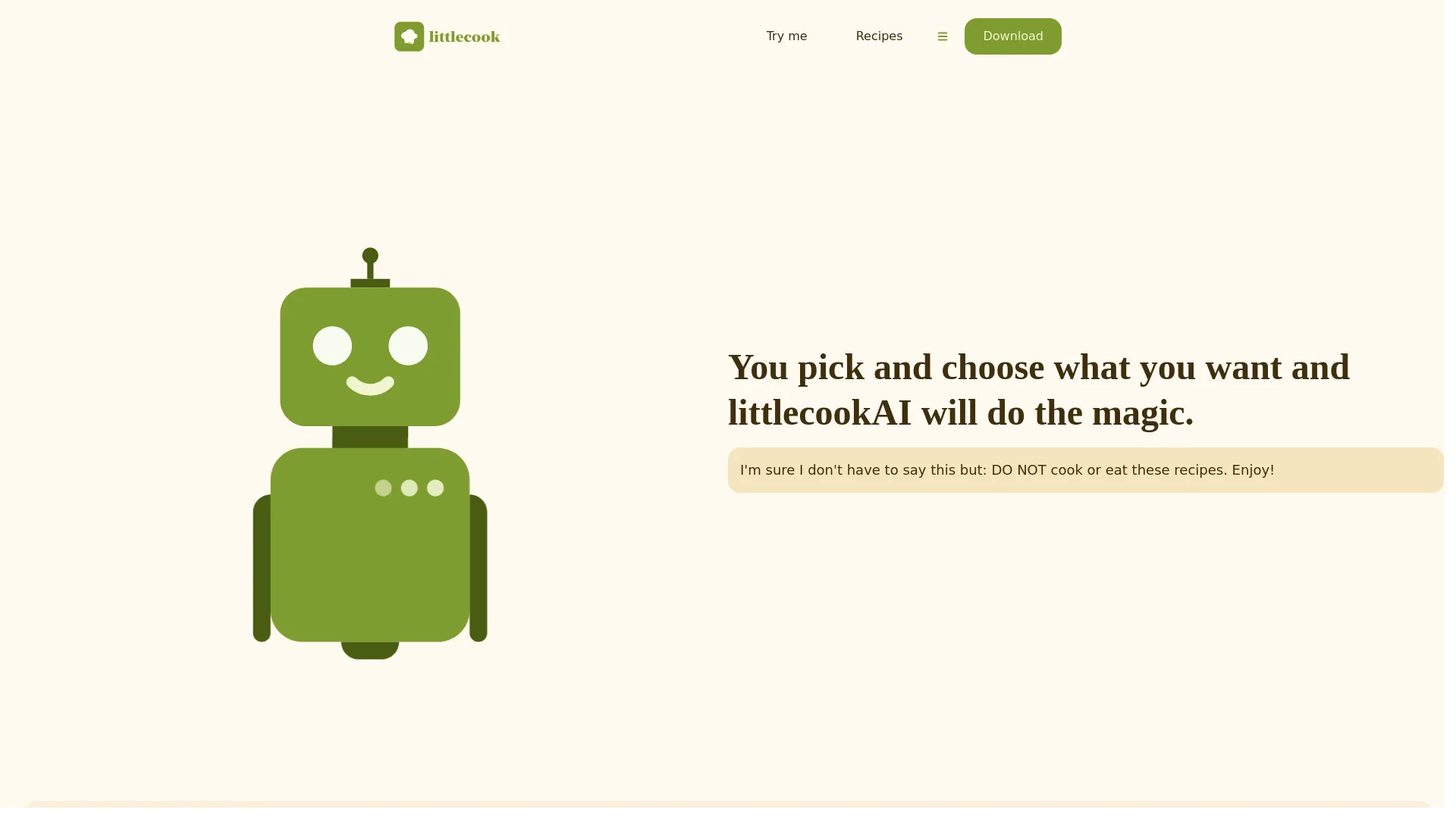 Littlecook.io screenshot