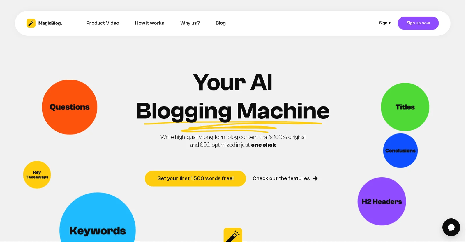 Magicblog.ai screenshot