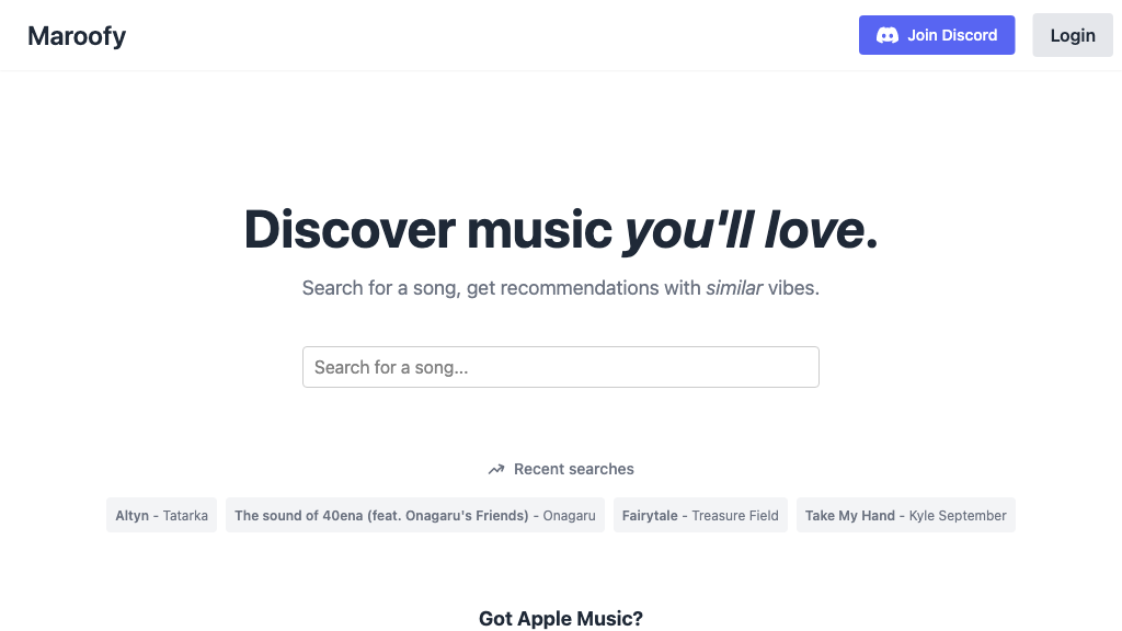 Maroofy screenshot