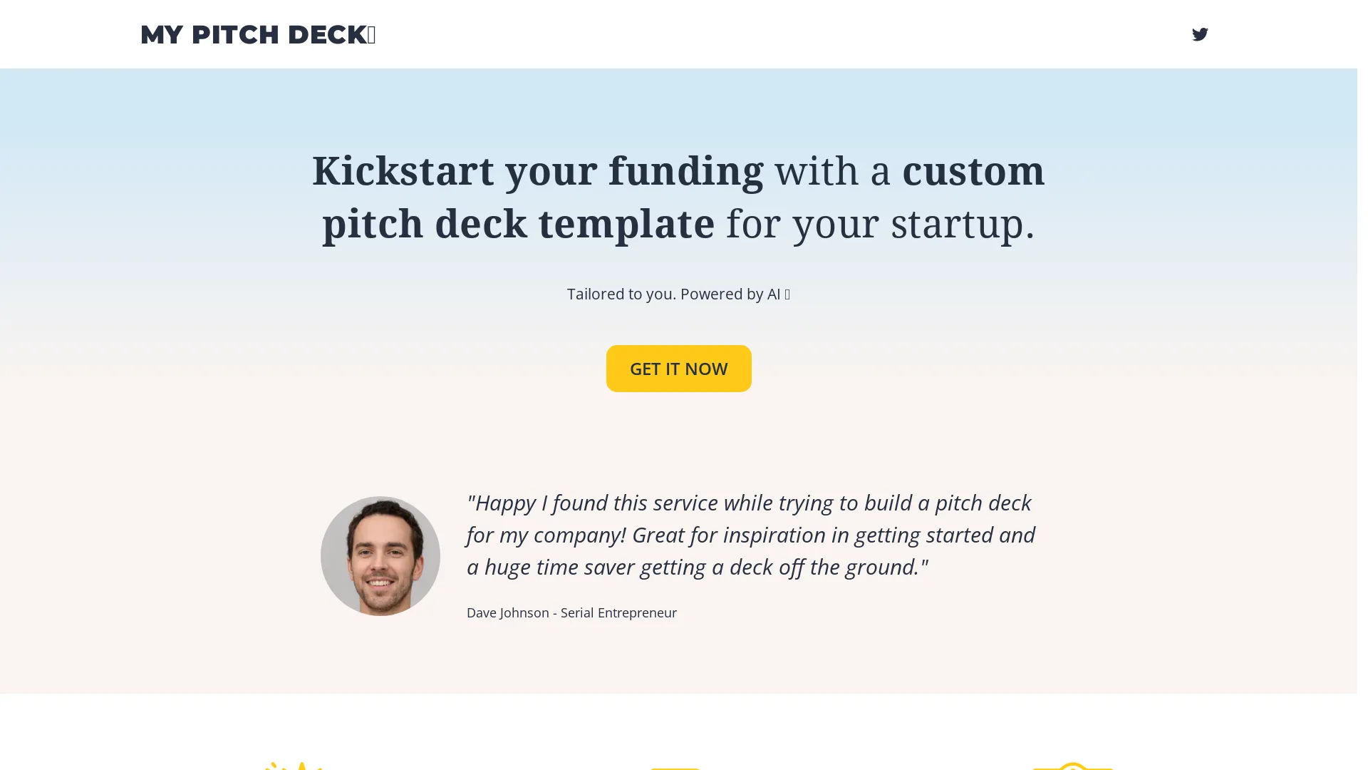 MY PITCH DECK screenshot
