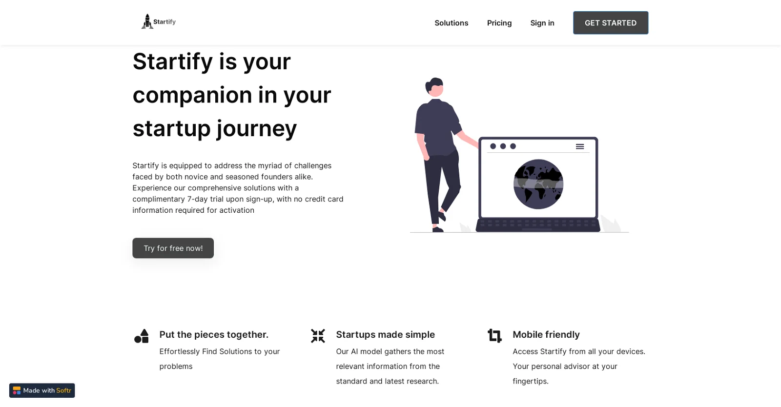 Startify screenshot
