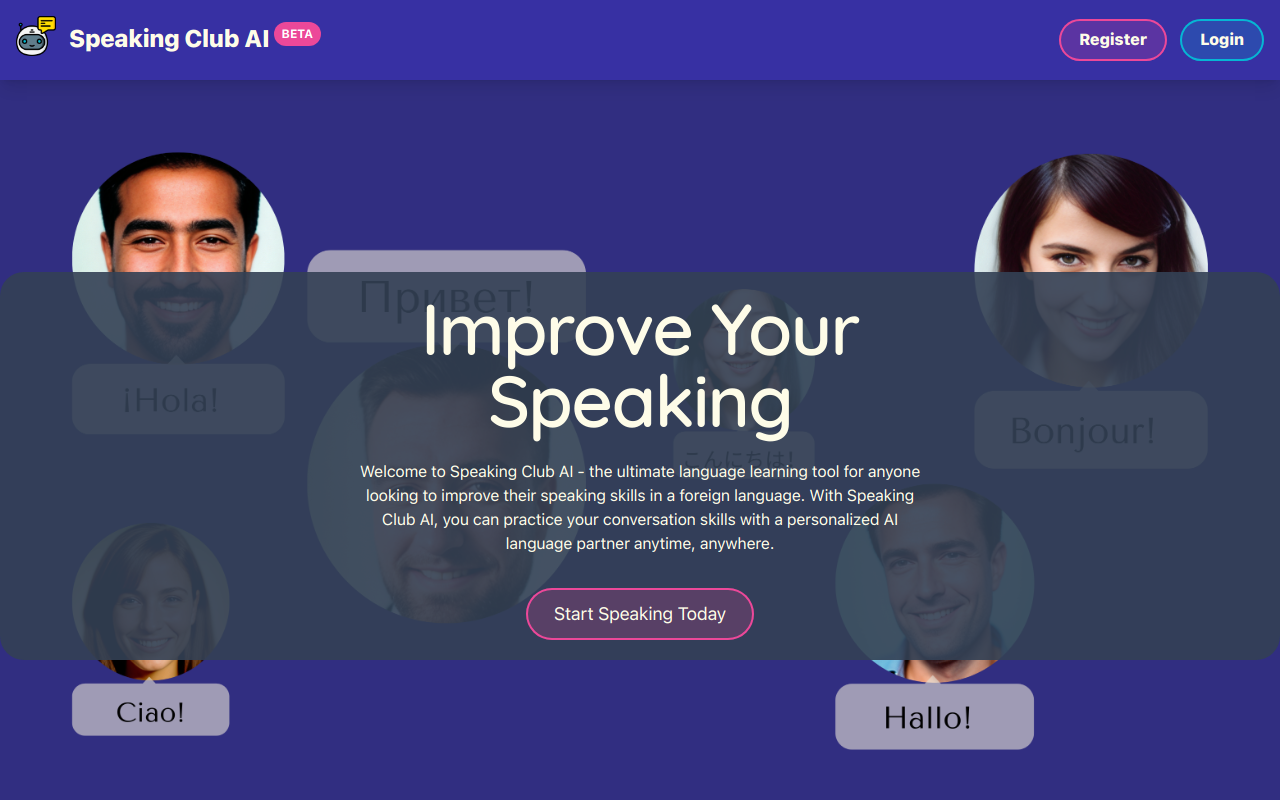 Speaking Club AI screenshot