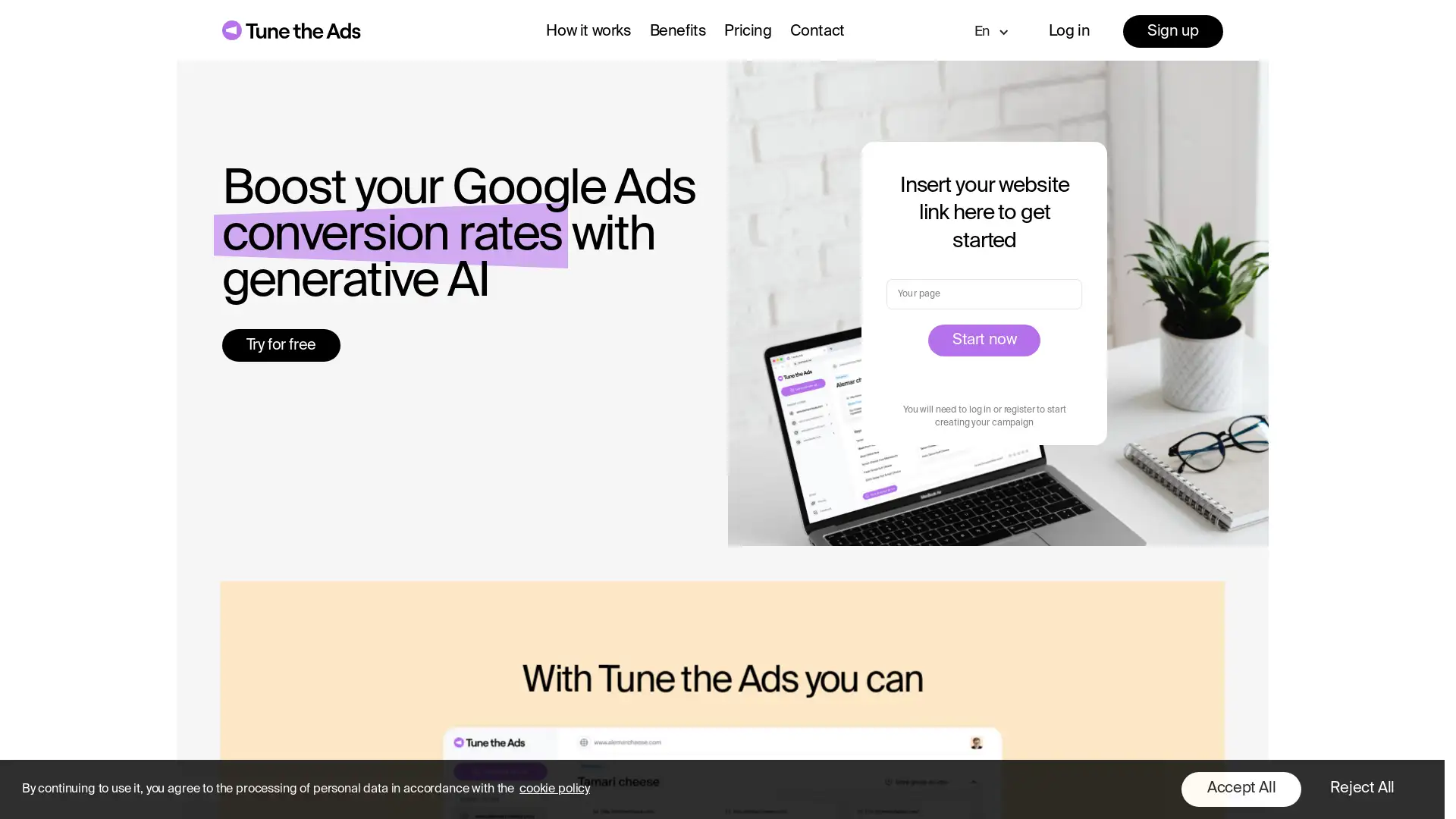 TuneTheAds screenshot