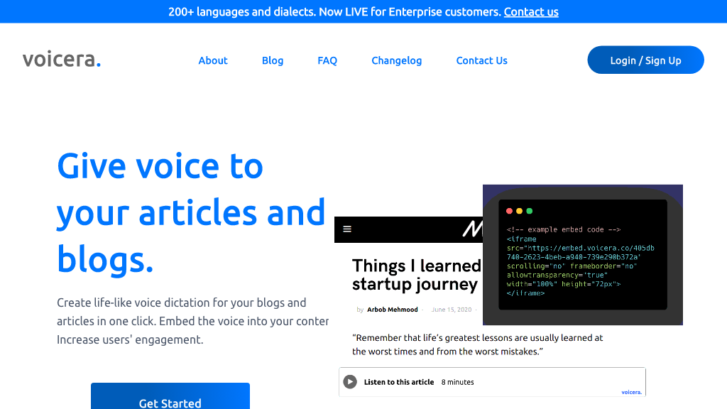Voicera screenshot