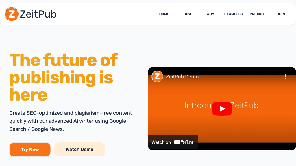 Zeitpub screenshot
