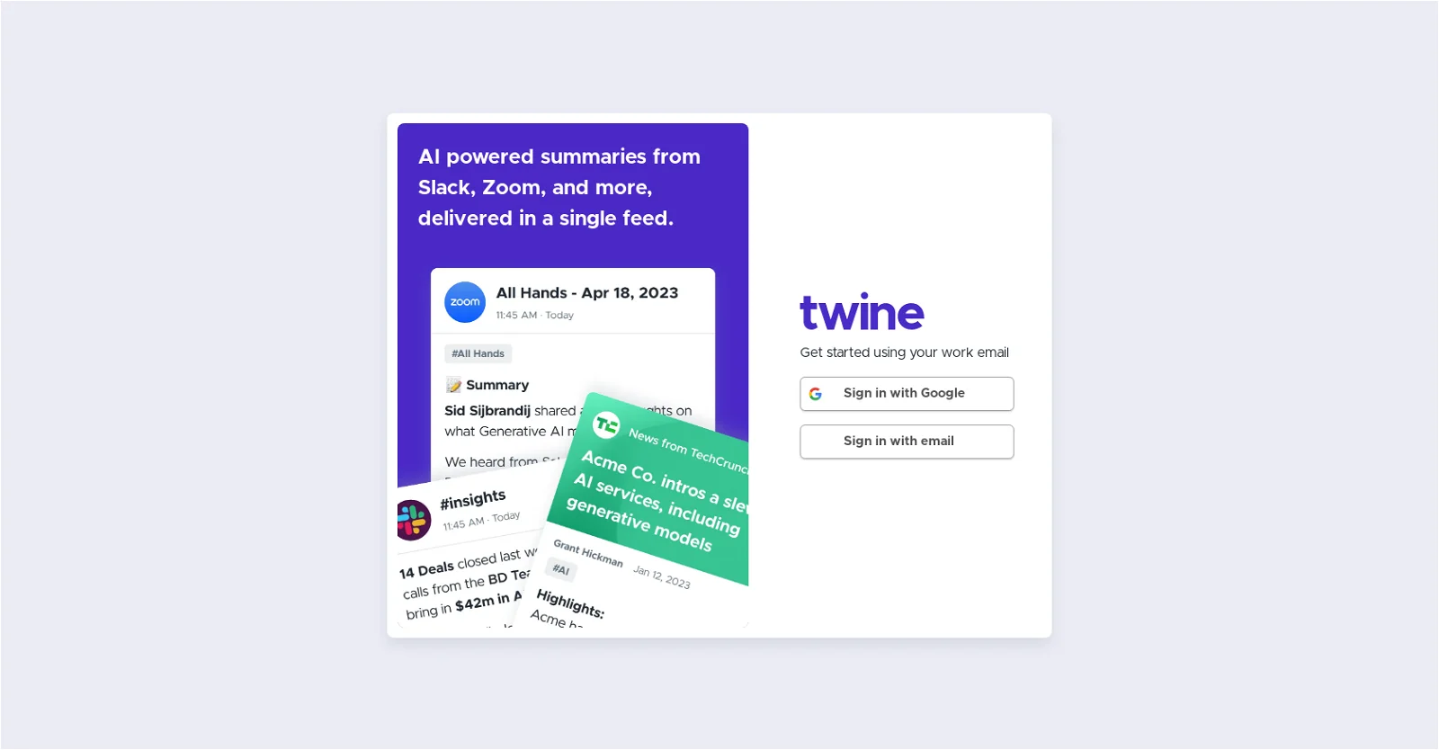 Twine Ambient screenshot