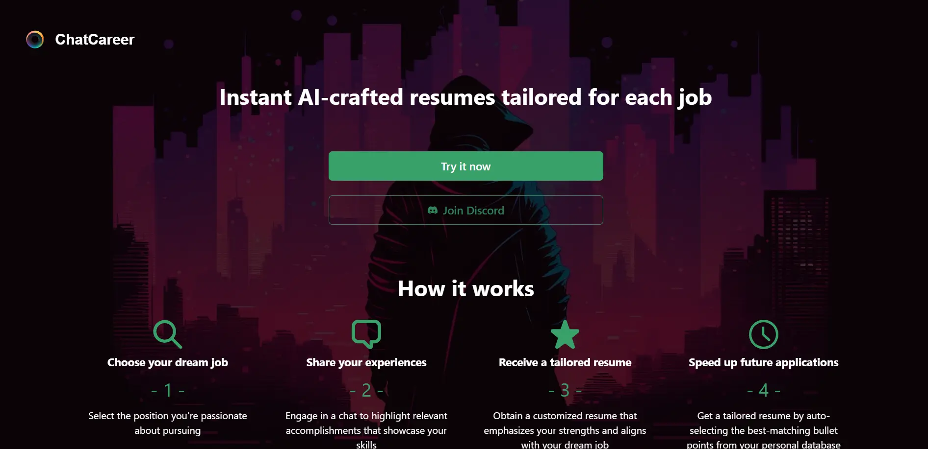 Chatcareer screenshot