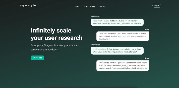 Pansophic screenshot