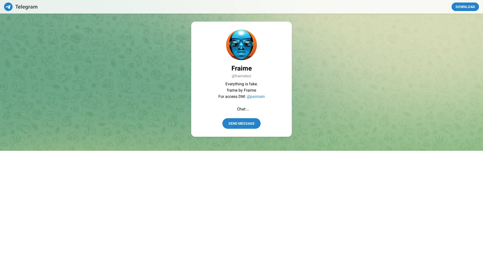 FraimeBot screenshot