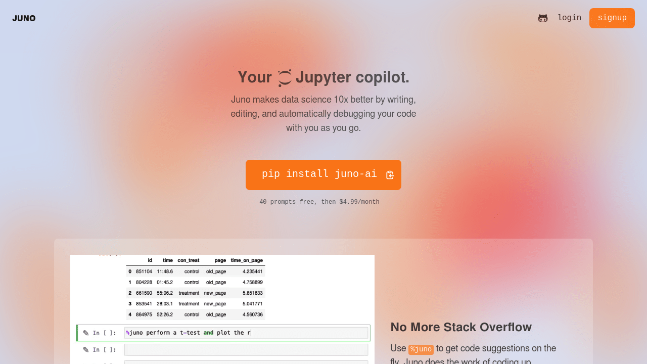 Juno screenshot