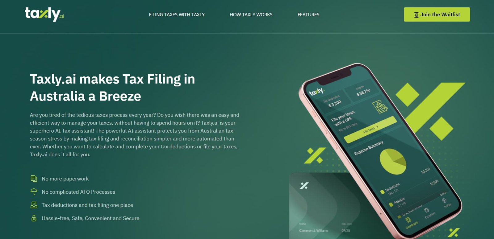Taxly screenshot