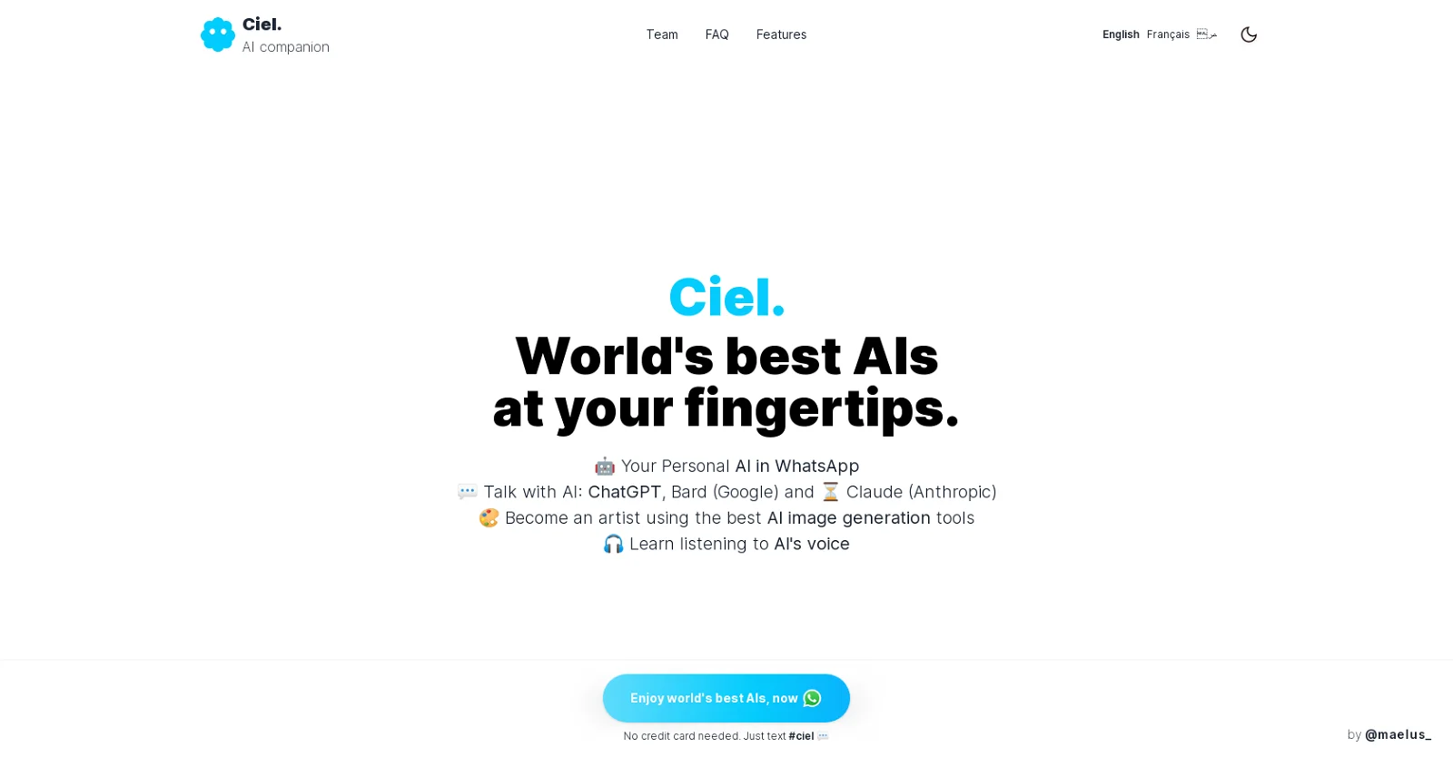 Ciel Chat screenshot