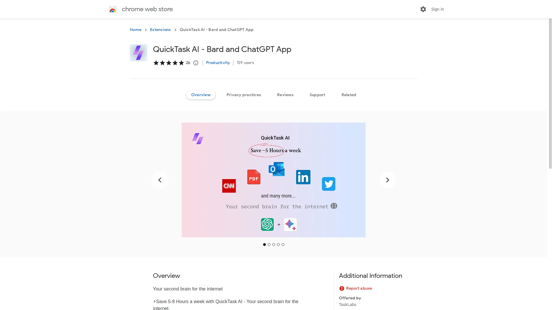 QuickTask AI screenshot