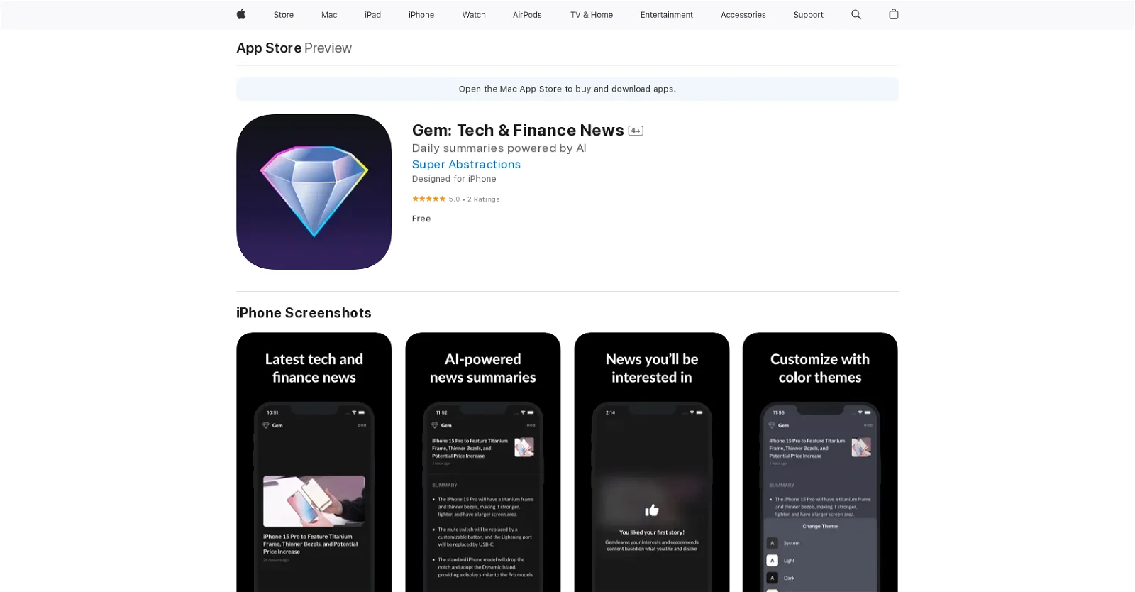 Gem: Tech & Finance News screenshot