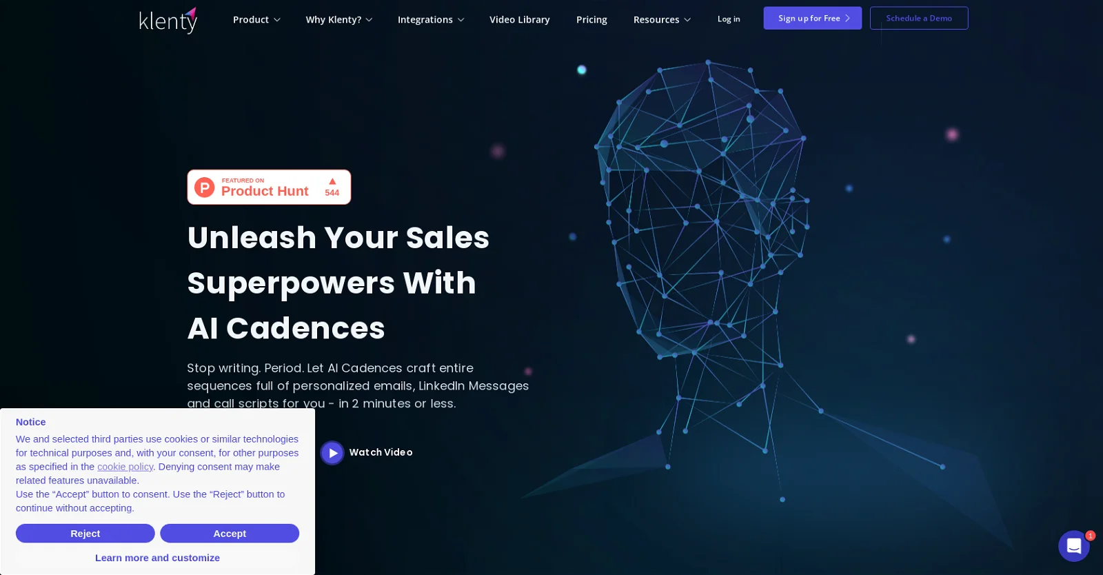 Klenty screenshot