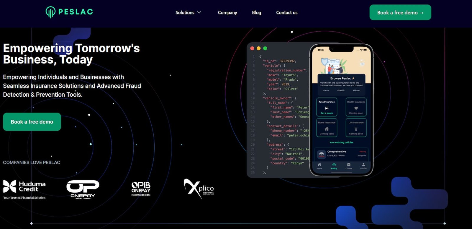 Peslac screenshot