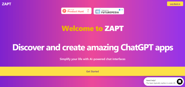 ZAPT screenshot