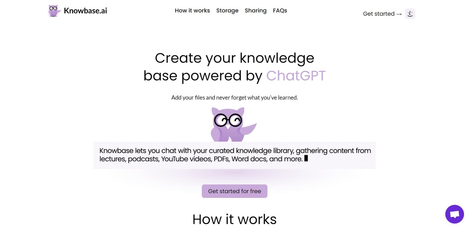Knowbase screenshot