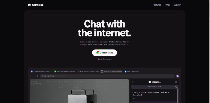 Glimpse screenshot
