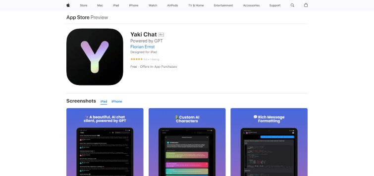 Yaki Chat screenshot