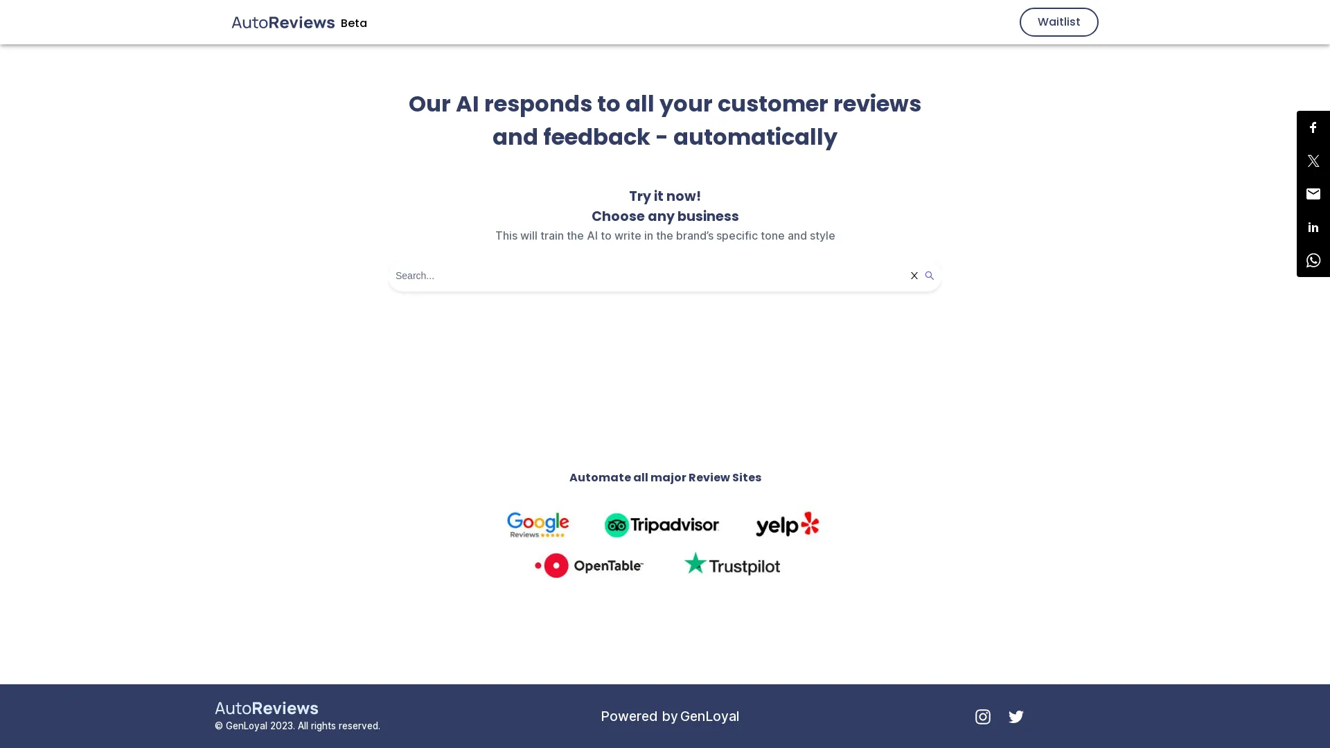 AutoReviews screenshot