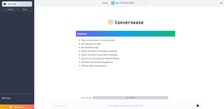 Conversease screenshot