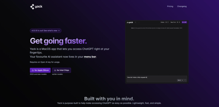 Yack screenshot