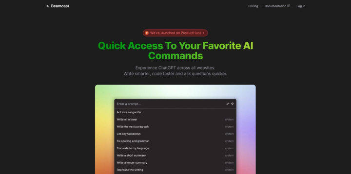 Beamcast screenshot