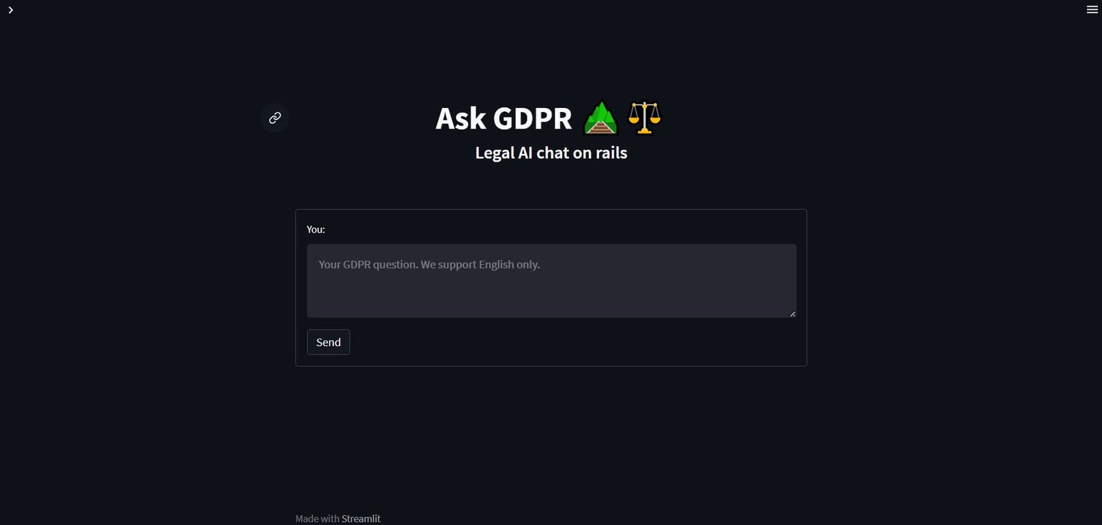Ask GDPR screenshot