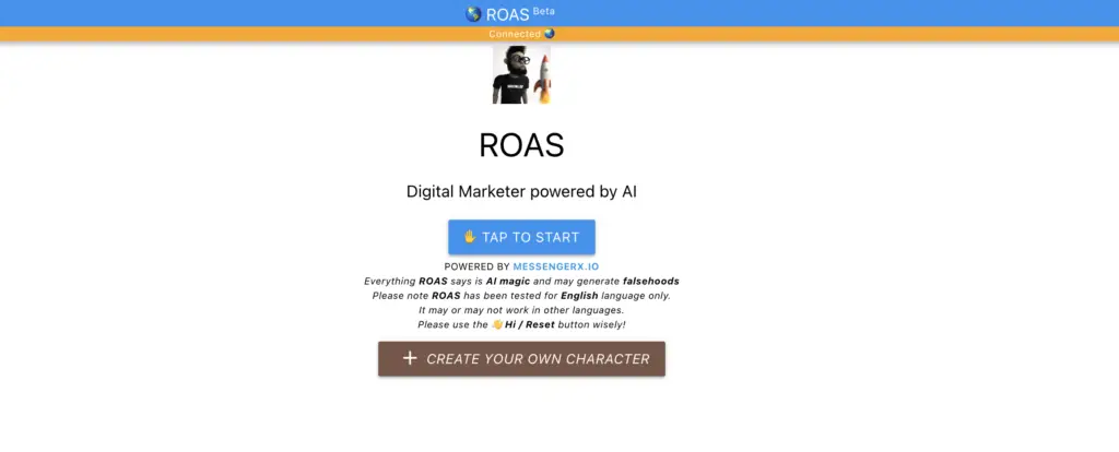 ROAS screenshot