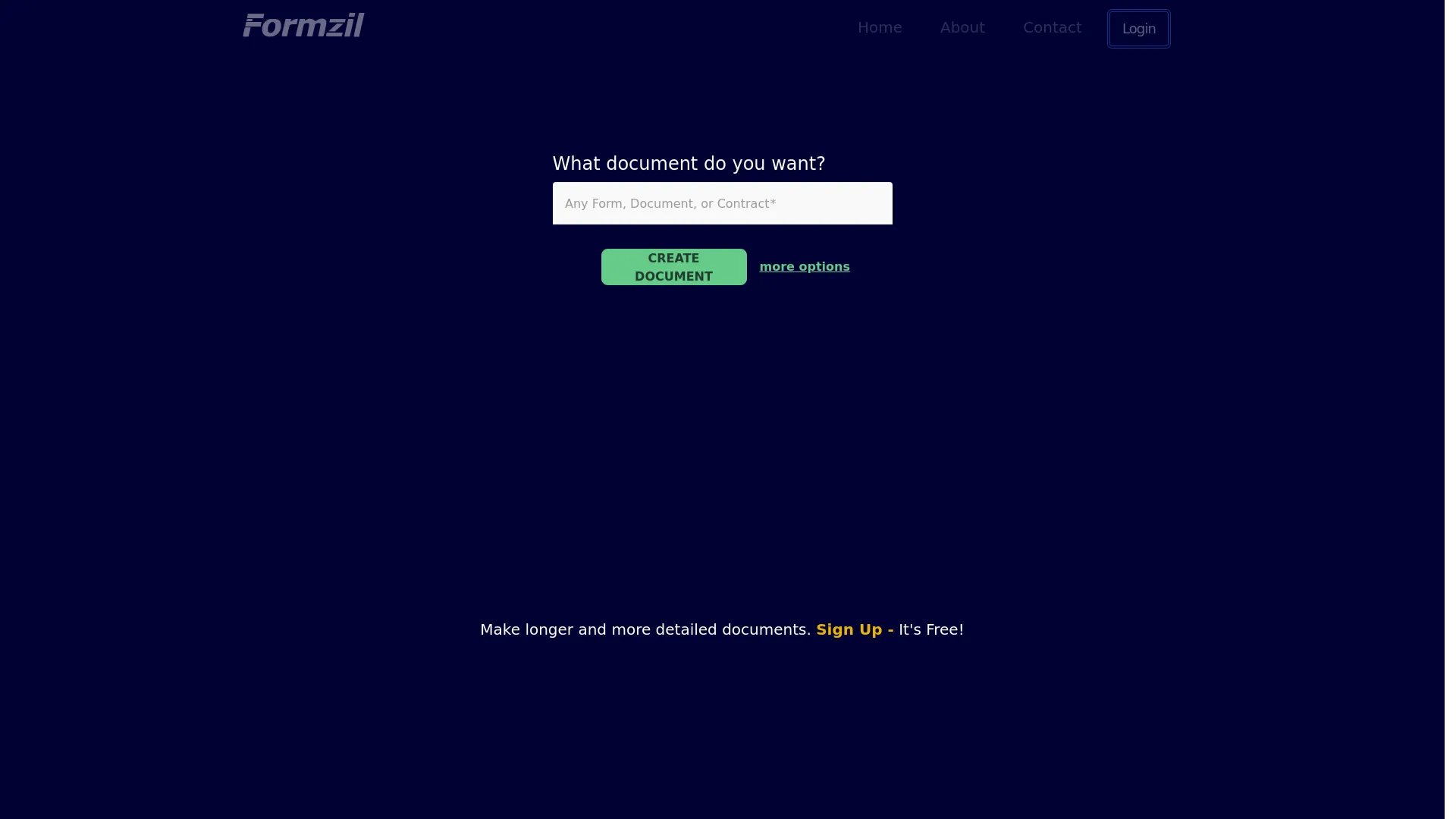 Formzil screenshot