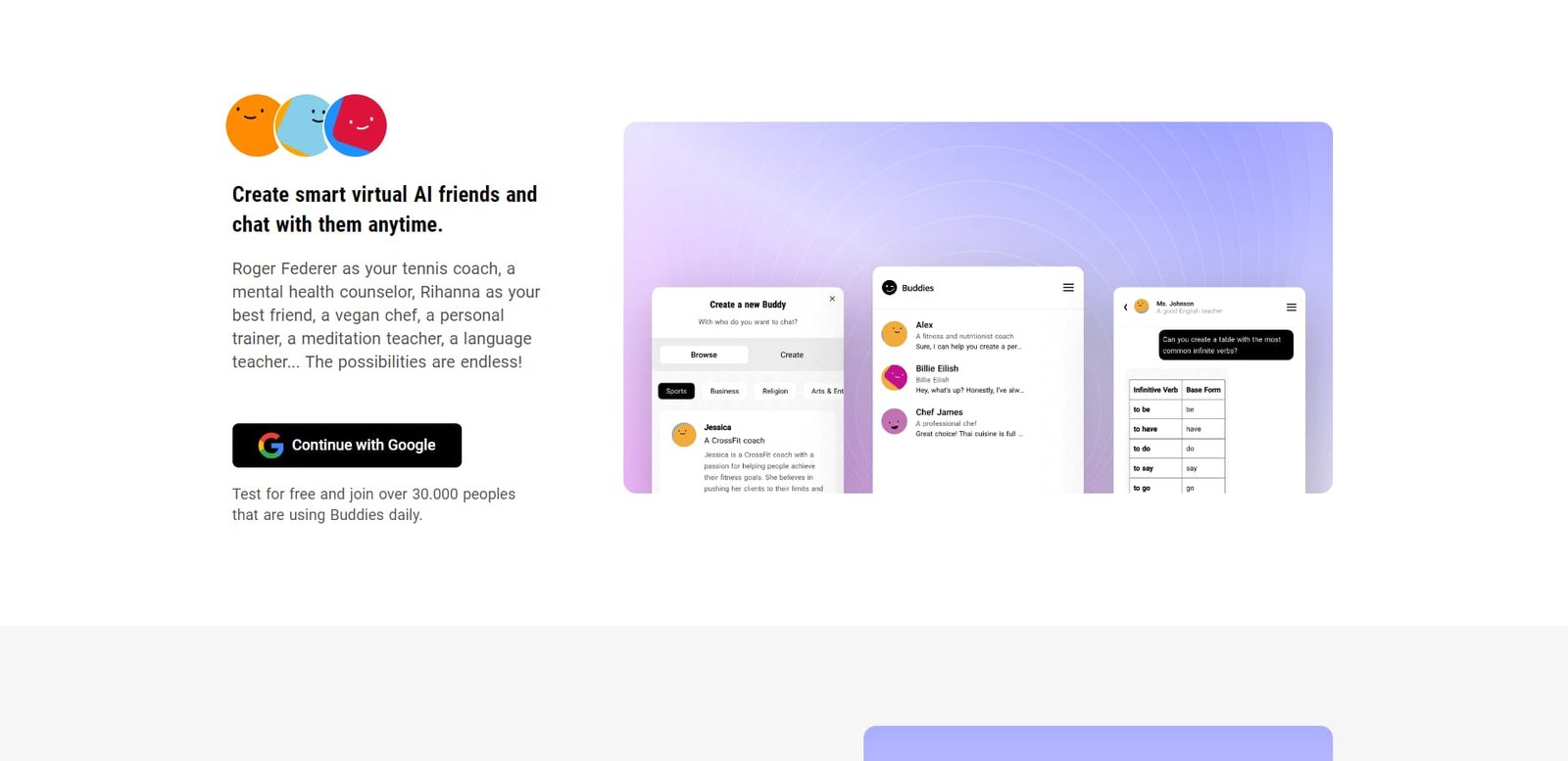 Buddies screenshot