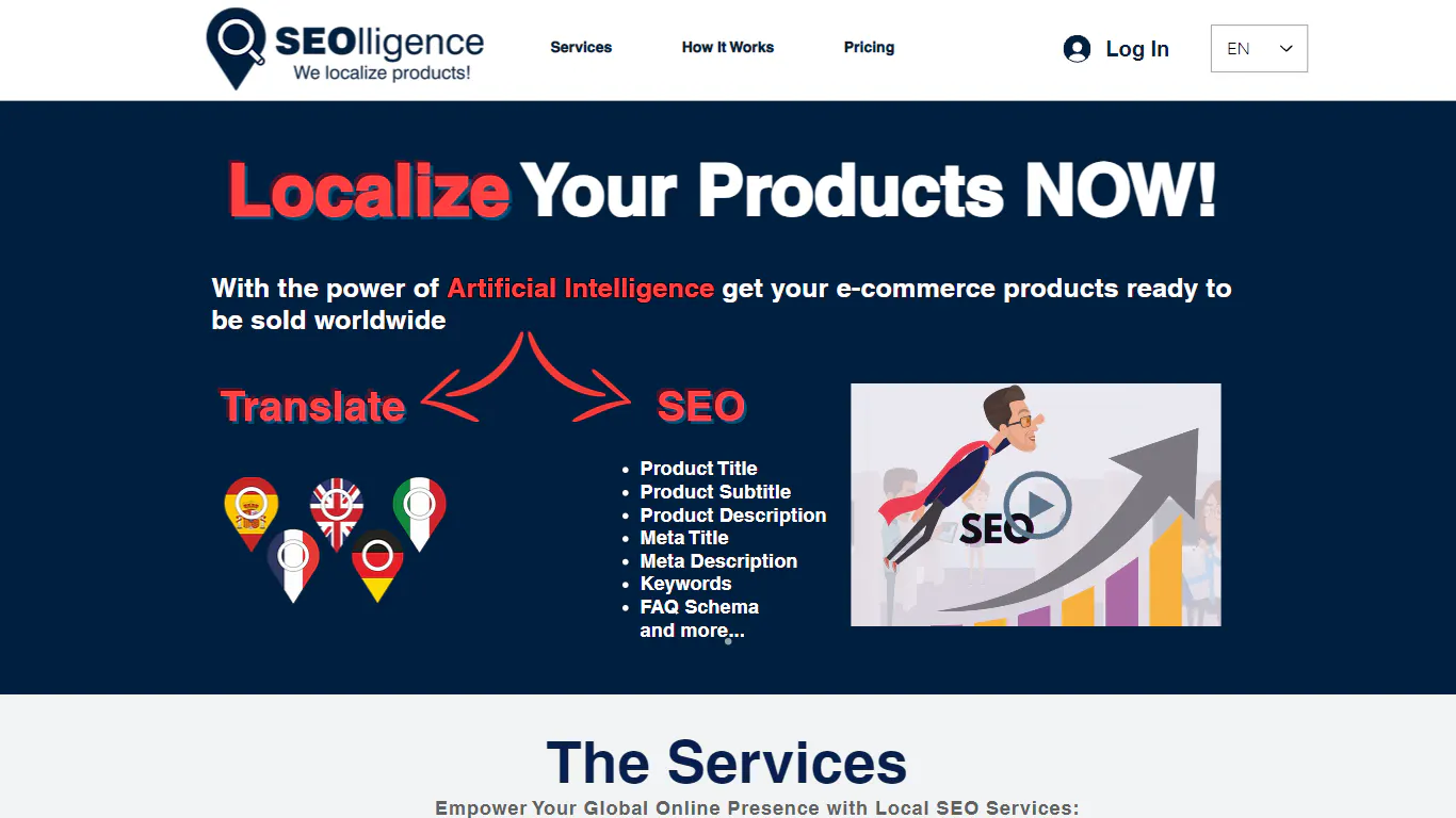 SEOlligence screenshot