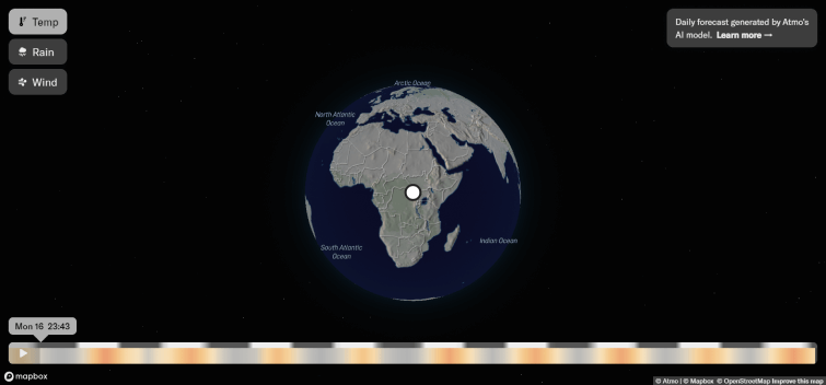 Atmo Global Forecast screenshot
