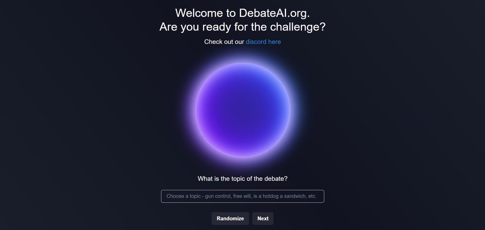 DebateAI screenshot