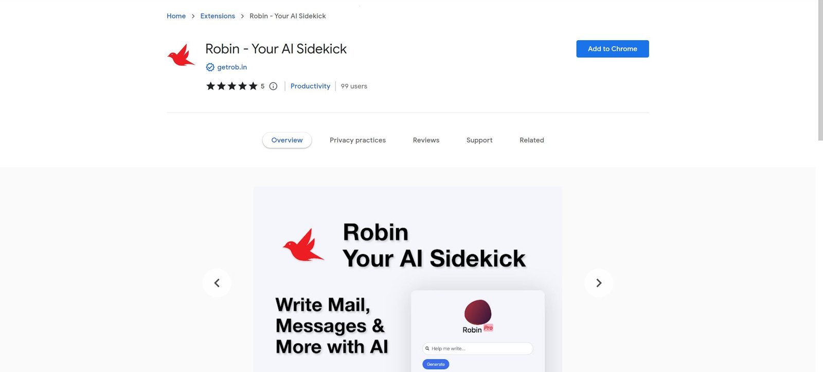 Robin - Your AI Sidekick screenshot