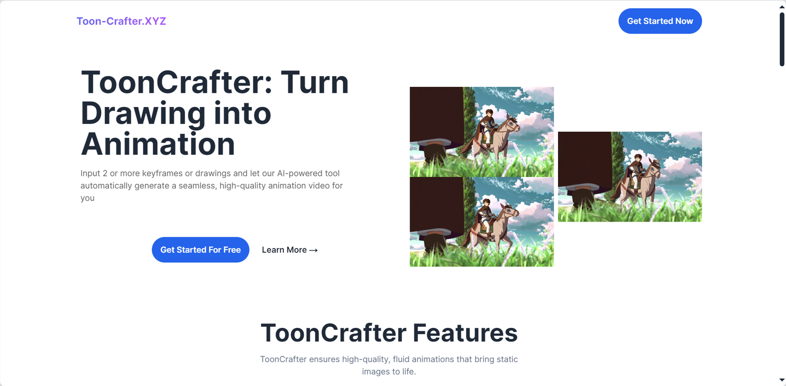 ToonCrafter AI screenshot