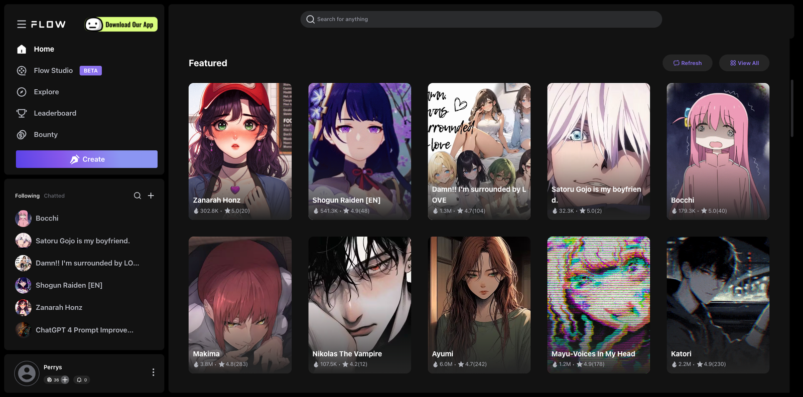 FlowGPT screenshot