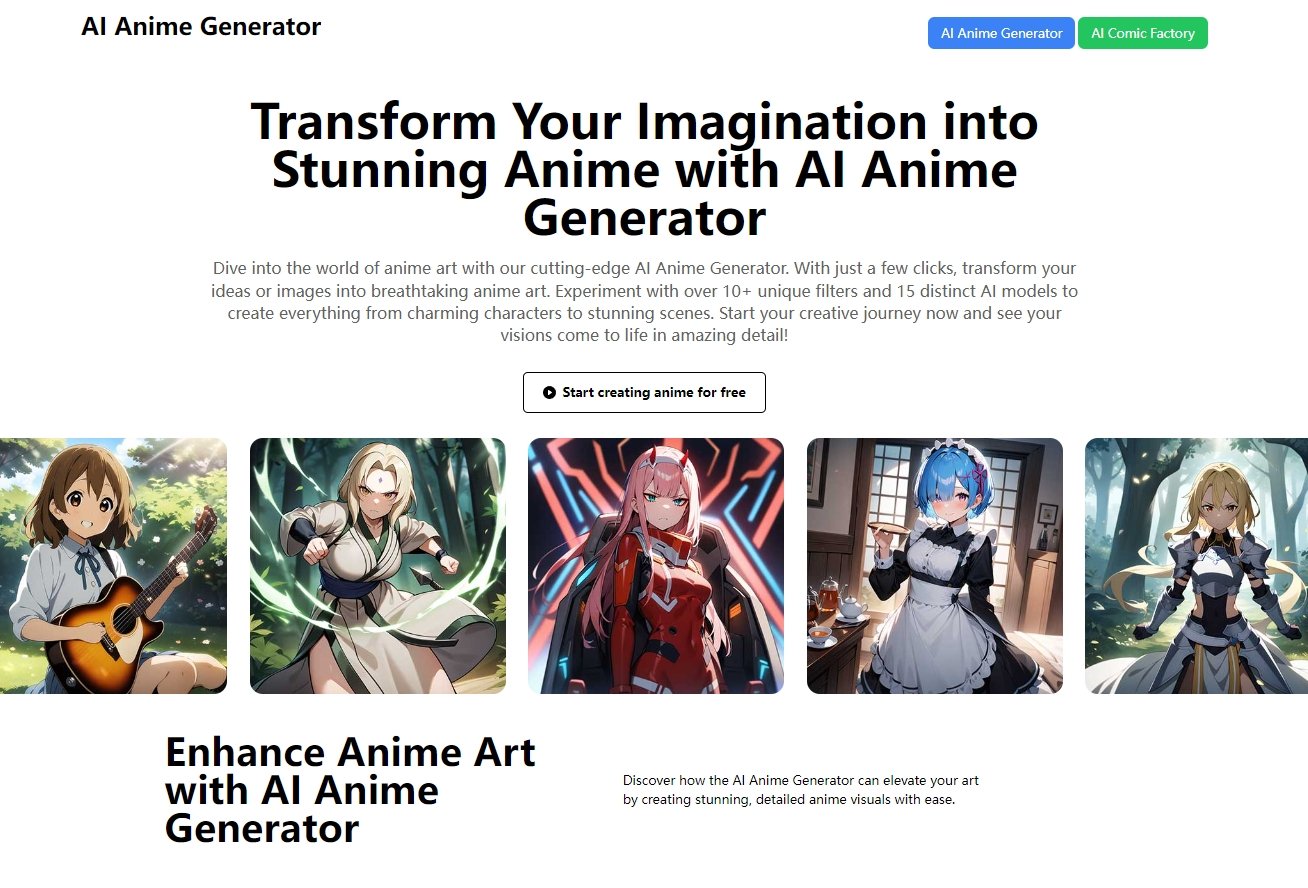 AI Anime Generator screenshot
