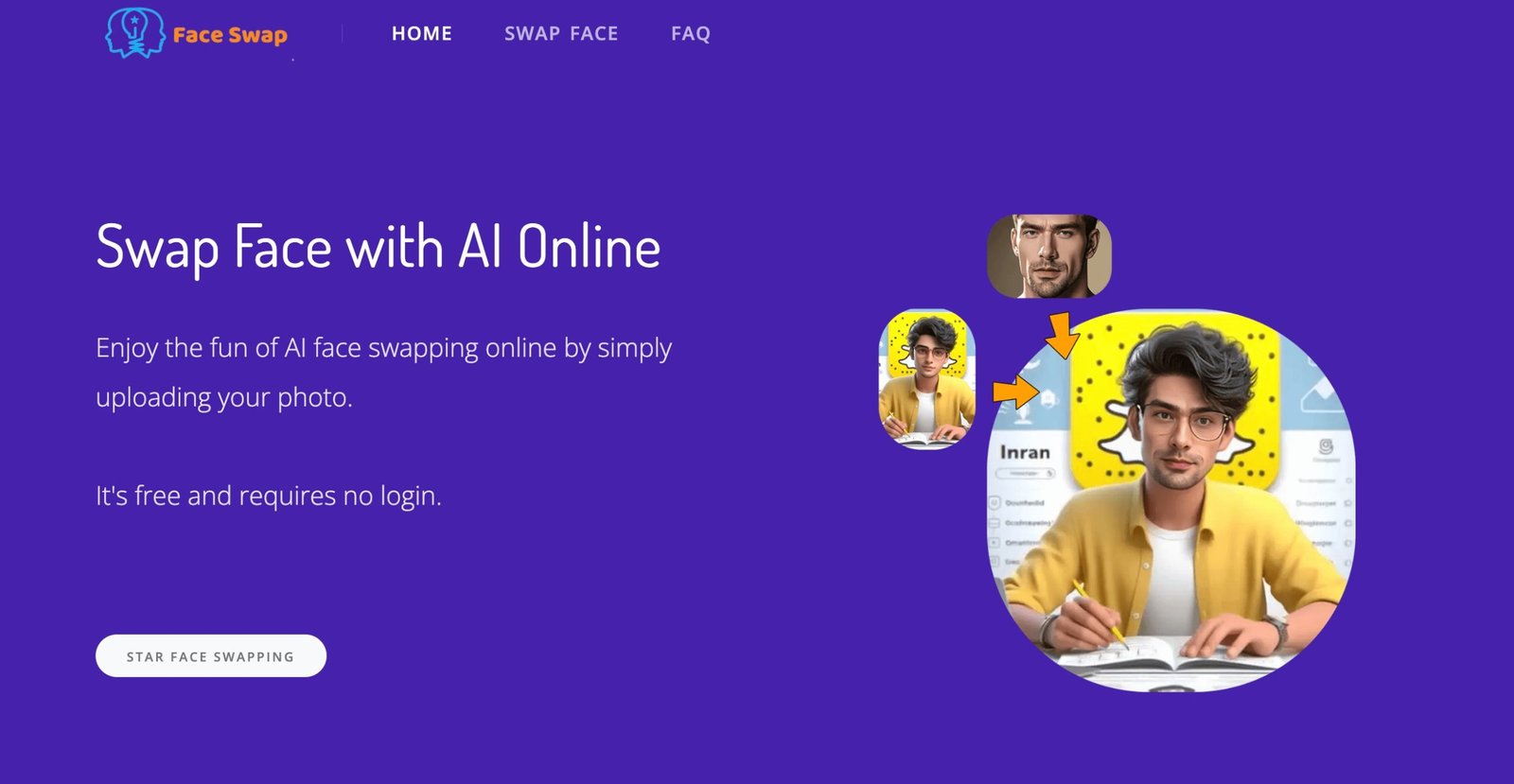 Instant AI Face Swap Online screenshot
