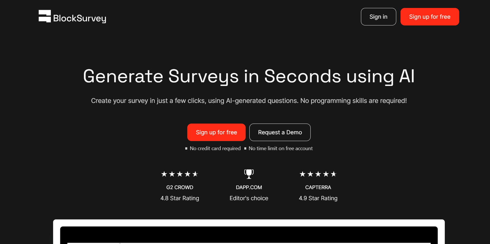BlockSurvey screenshot