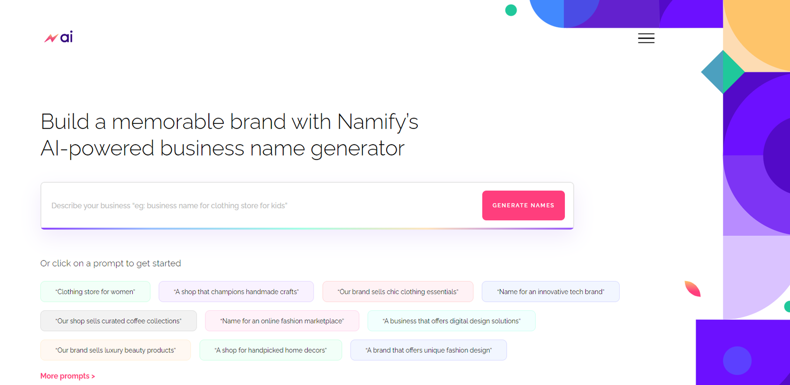 Namify AI screenshot