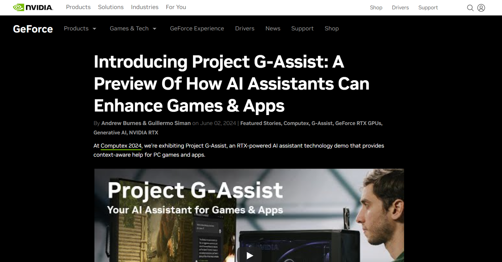 Project G-Assist screenshot