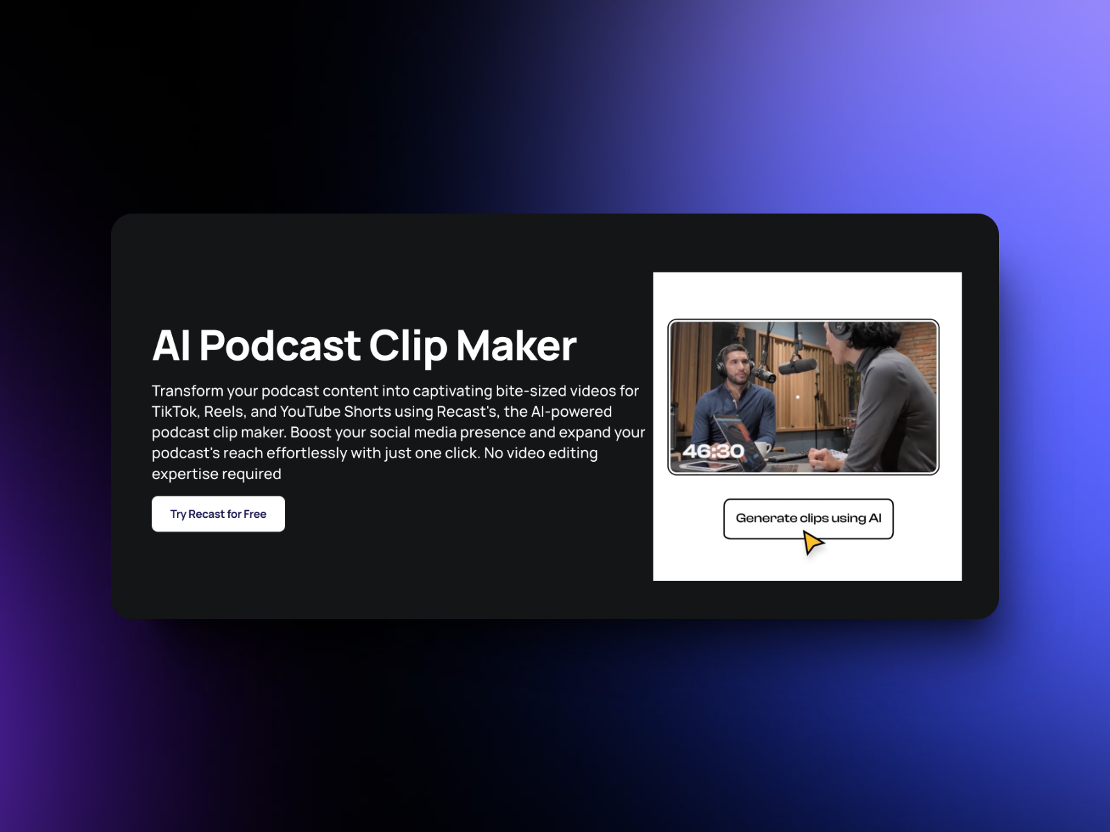Podcast Clip Maker screenshot