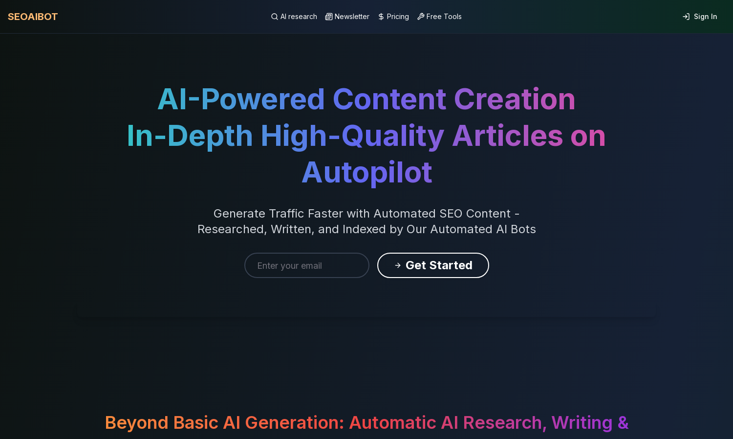 SEOAIBOT screenshot